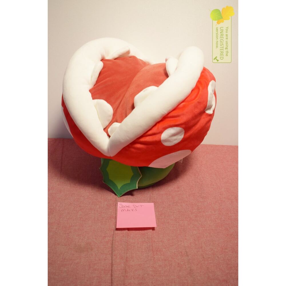 Club Mocchi Mocchi Super Mario Piranha Plant 15" Plush (Dirt Marks)